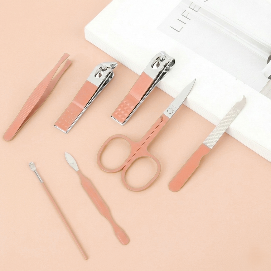 MINARA 7in1 Manicure-Pedicure Grooming Kit - Pink