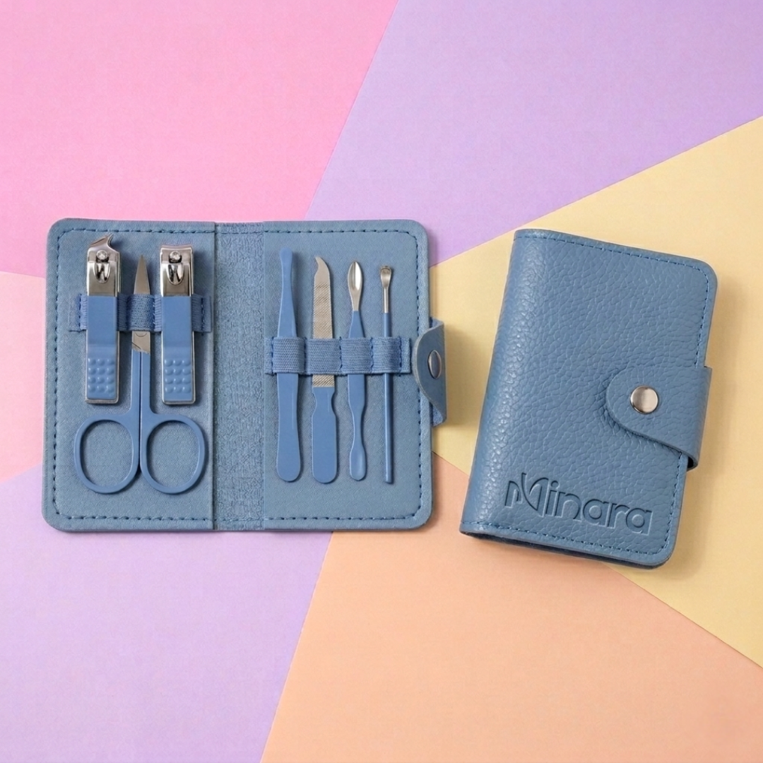 MINARA 7in1 Manicure-Pedicure Grooming Kit - Blue