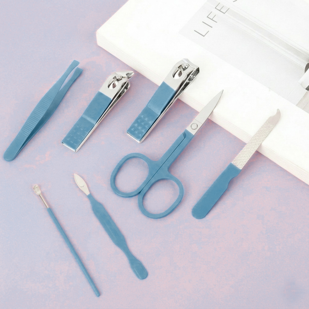 MINARA 7in1 Manicure-Pedicure Grooming Kit - Blue