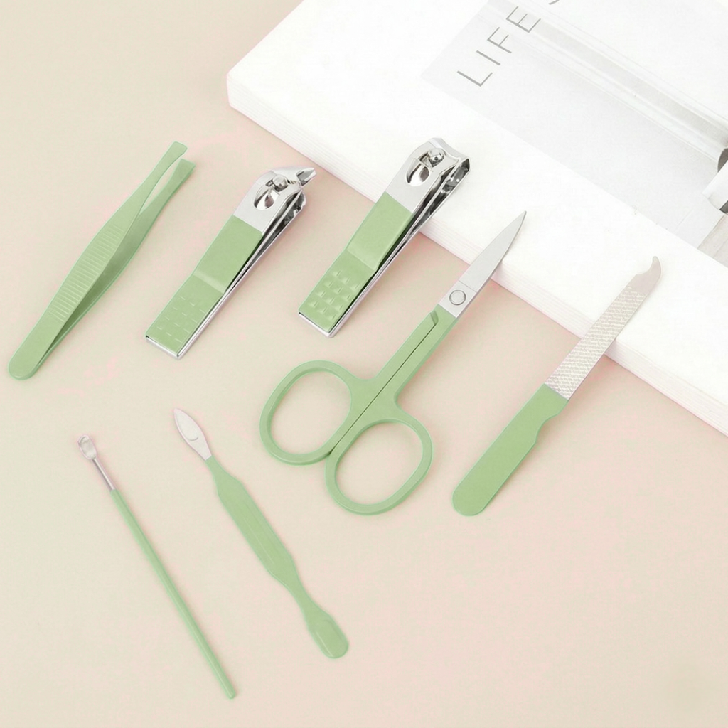 MINARA 7in1 Manicure-Pedicure Grooming Kit - Green