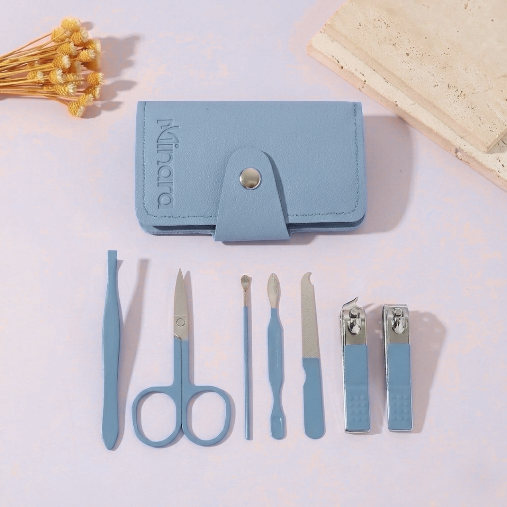 MINARA 7in1 Manicure-Pedicure Grooming Kit - Blue