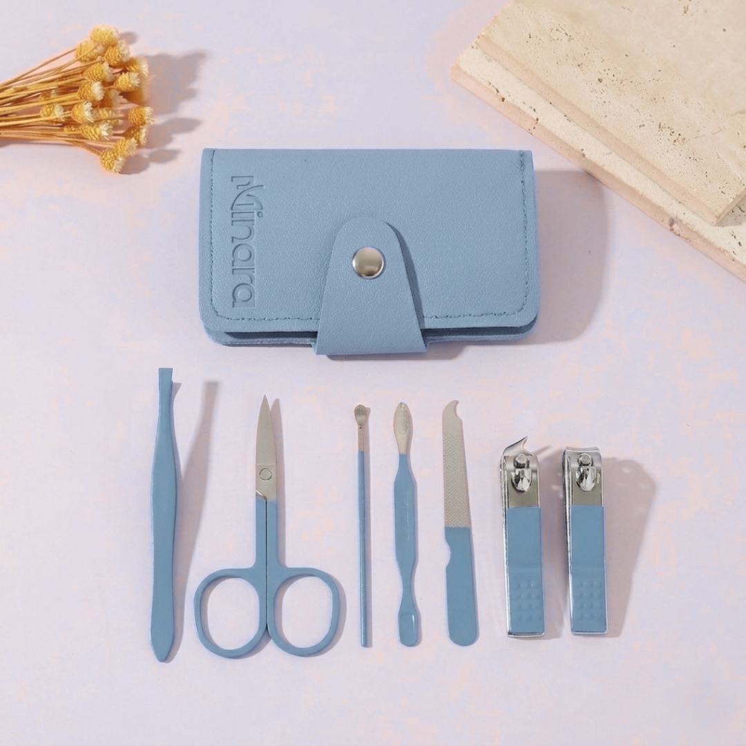 MINARA 7in1 Manicure-Pedicure Grooming Kit - Blue