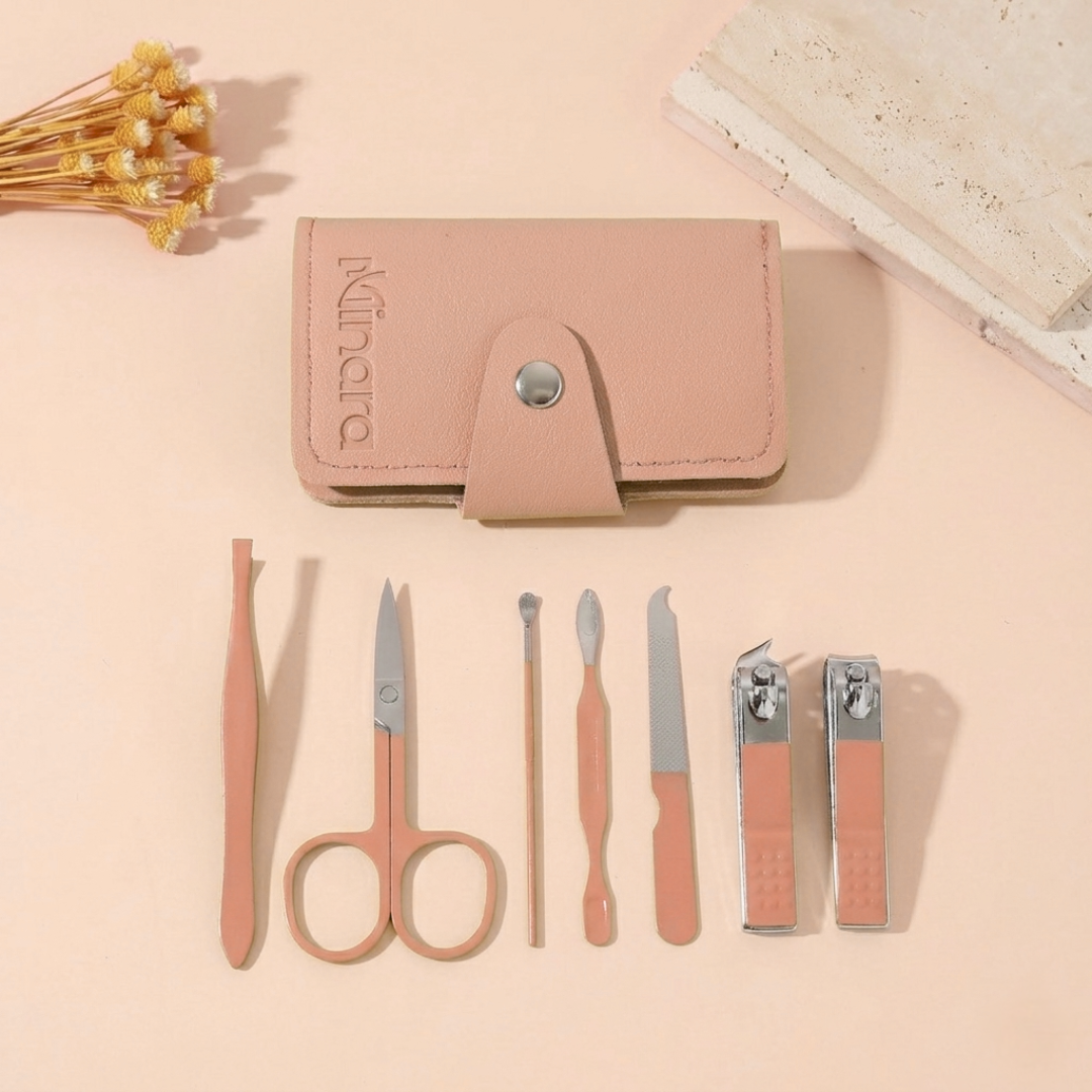 MINARA 7in1 Manicure-Pedicure Grooming Kit - Pink