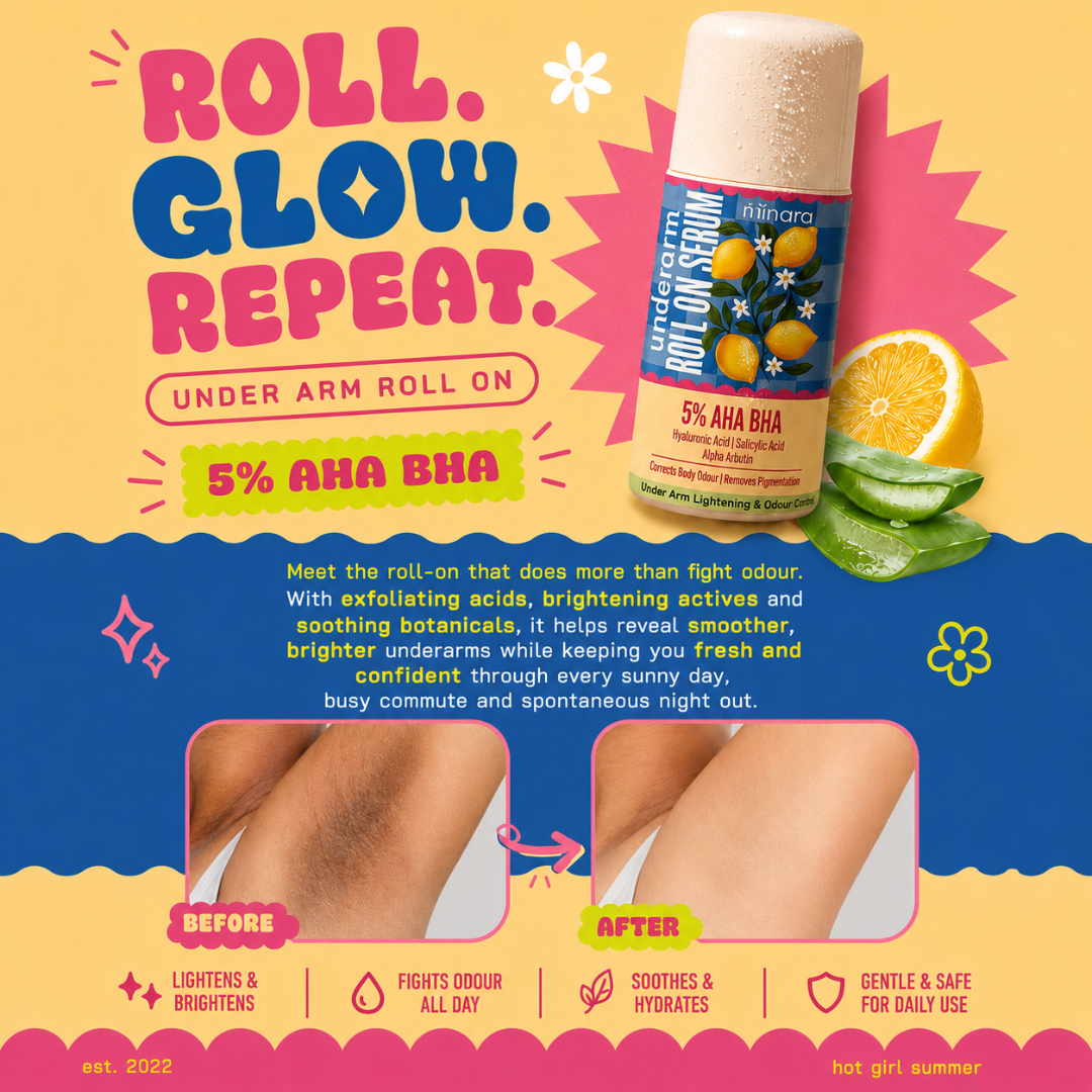 MINARA Bright Glow Underarm Roll-On | Reduces Pigmentation & Tan