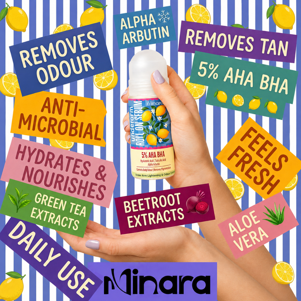 MINARA Bright Glow Underarm Roll-On | Reduces Pigmentation & Tan