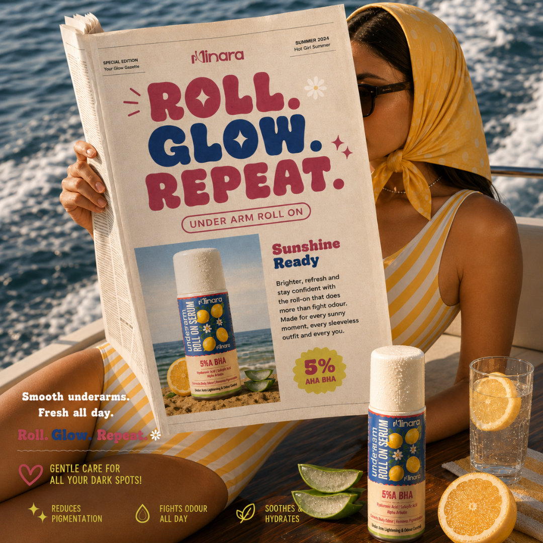 MINARA Bright Glow Underarm Roll-On | Reduces Pigmentation & Tan