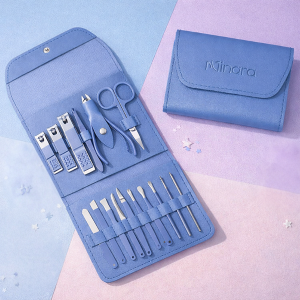MINARA 16in1 Manicure-Pedicure Grooming Kit - Blue