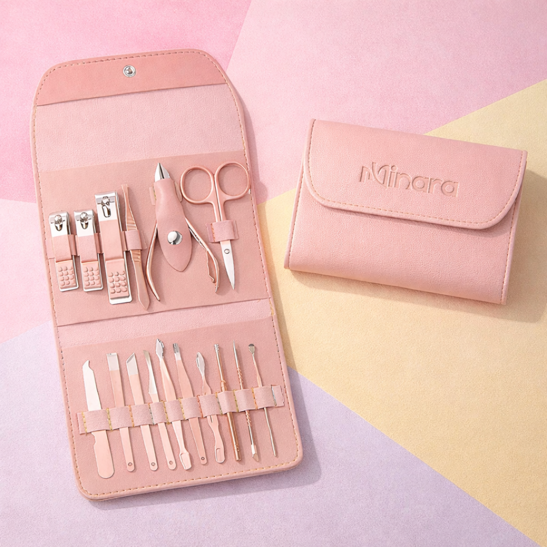 MINARA 16in1 Manicure-Pedicure Grooming Kit - Pink