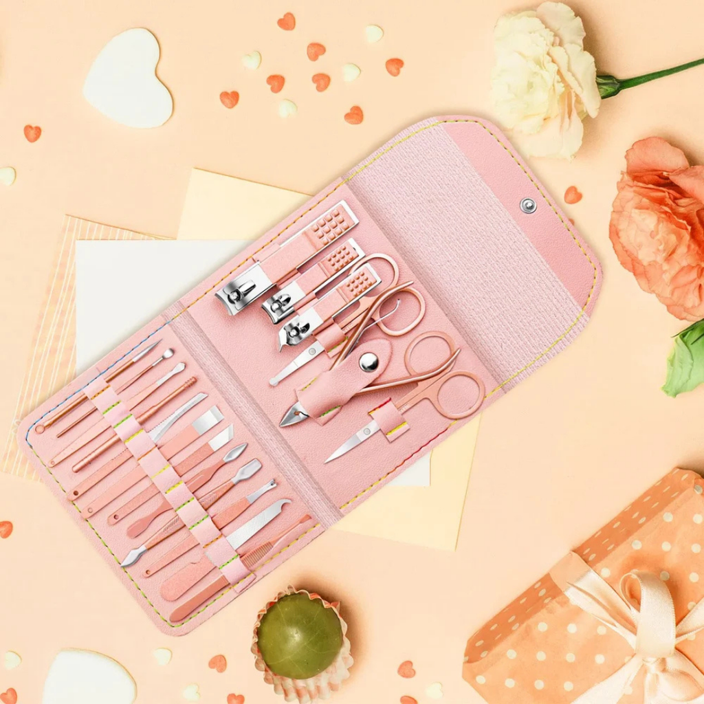 MINARA 16in1 Manicure-Pedicure Grooming Kit - Pink