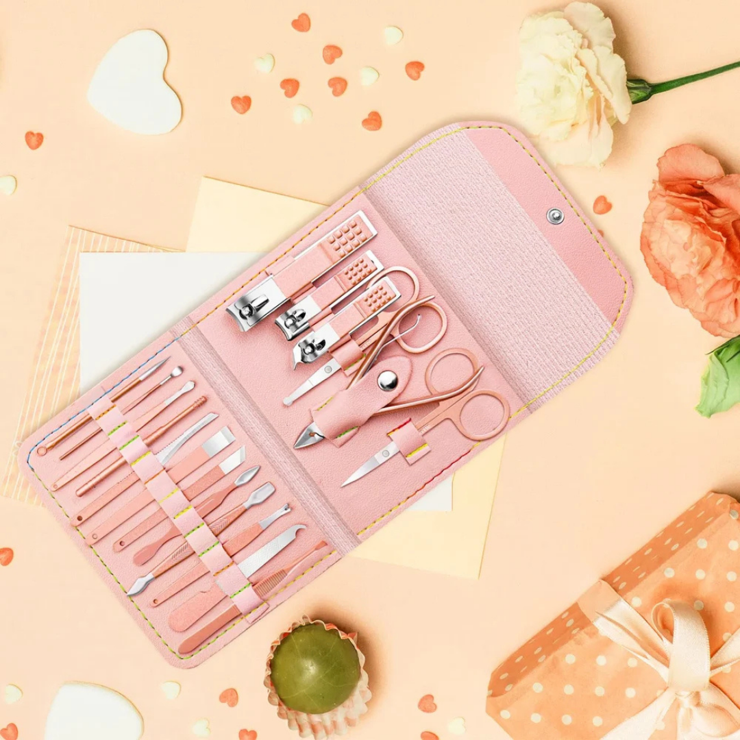 MINARA 16in1 Manicure-Pedicure Grooming Kit - Pink