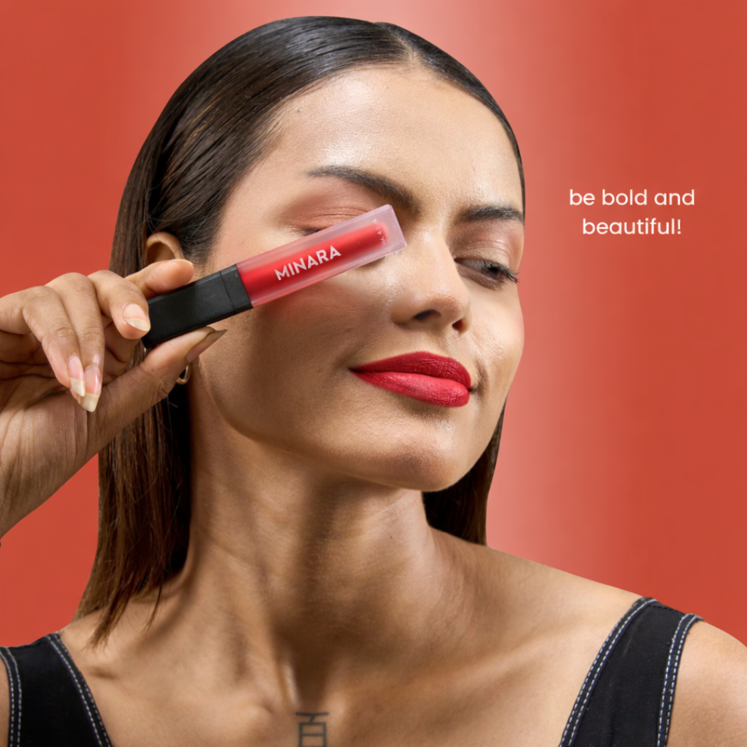 MINARA Liquid Lipstick - Red Palette (Pack of 6)