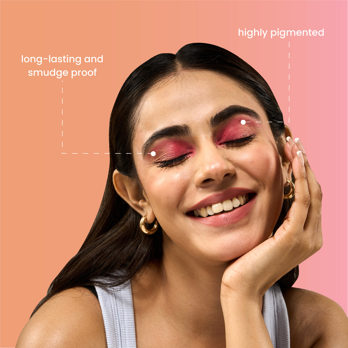 MINARA Long Lasting Eyeshadow Palette - 36 g - Nude+ Rose Gold
