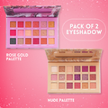 MINARA Long Lasting Eyeshadow Palette - 36 g - Nude+ Rose Gold